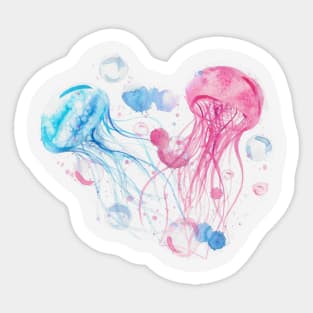 Jellyfish watercolor Sticker